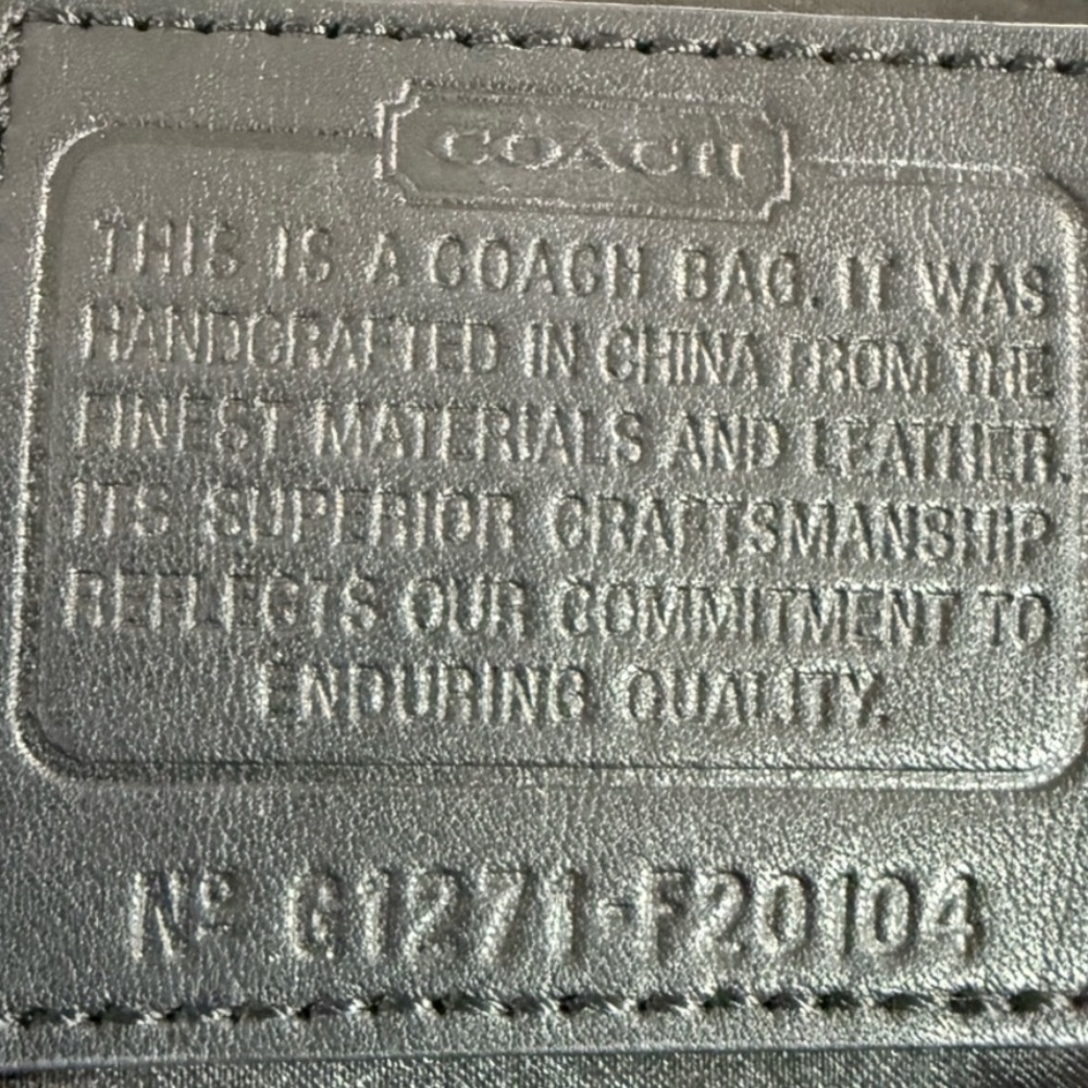 Coach 2012 Ashley Black Python Leather Shoulder B… - image 4